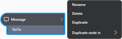 Canvas node menu