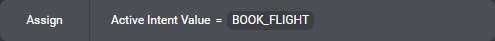 Compact assign active intent value