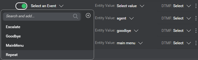 Panel settings add global command choose event