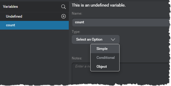 Panel variables undefined set category