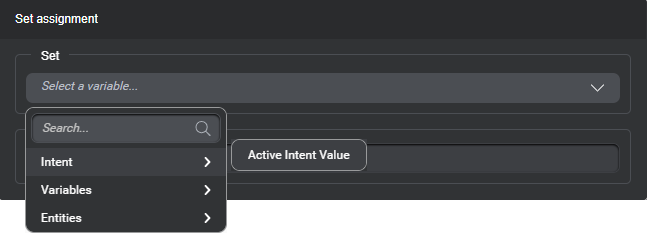 Prop assign var active intent