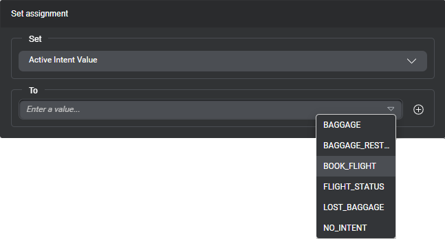 Prop assign var active intent to