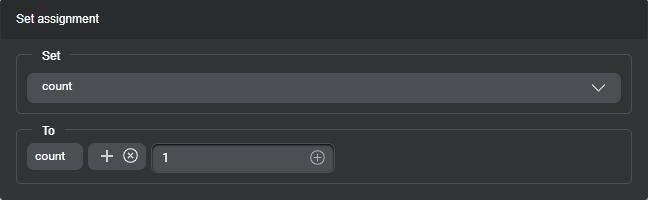 Prop assign var integer expression rhs constant