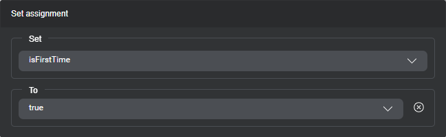 Prop assign variable rhs set