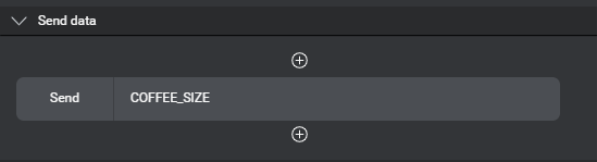 Prop data access node send data parameter