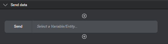 Prop data access node send data placeholder