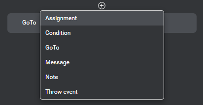 Prop menu add assign