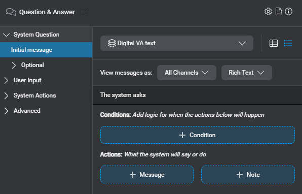 Prop question answer node