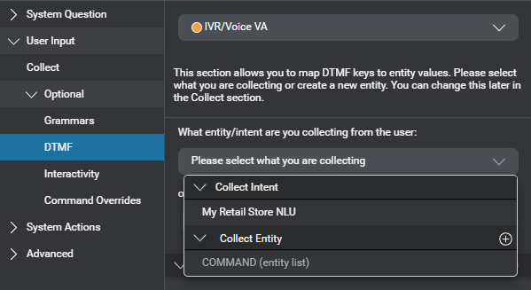 Prop question answer node dtmf no entity