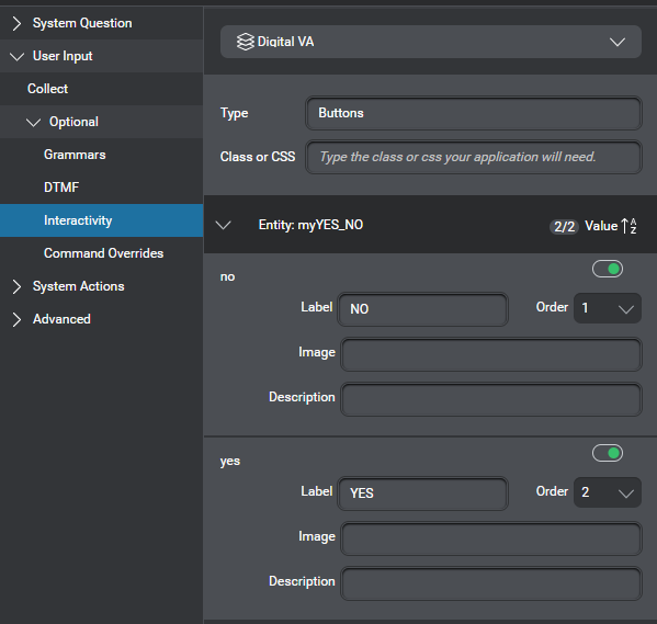 Prop question answer node interactivity yes no