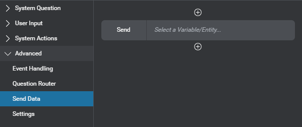 Prop question answer node send data placeholder