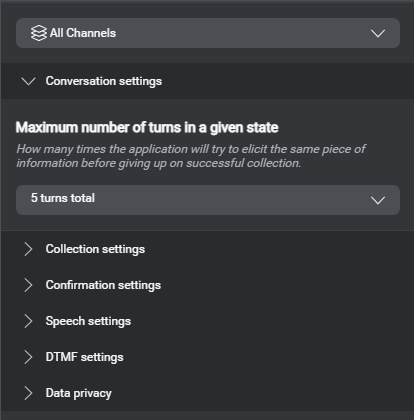 Prop question answer node settings maxturns