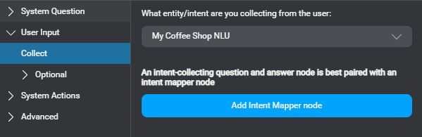 Prop question answer node user input nlu