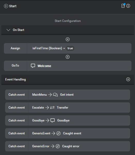 Prop start node initial