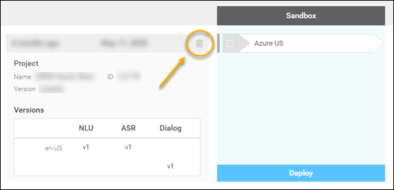 Delete application configuration